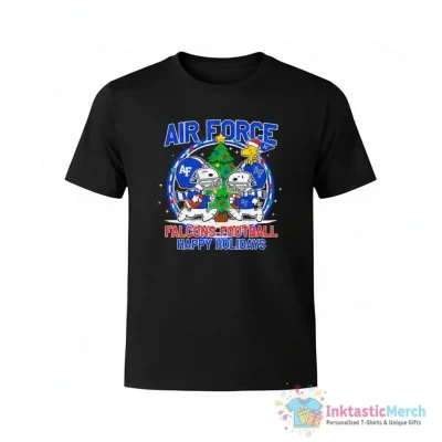 Snoopy and friend Air Force Falcons football Christmas shirt - High Quality Printed T-Shirt