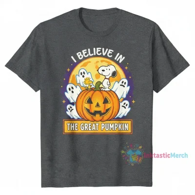 Snoopy Ghost Halloween Shirt: Believe in the Great Pumpkin