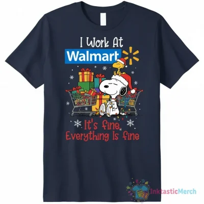 Snoopy Peanuts 'It's Fine' Walmart Christmas Ornament - Durable & Festive