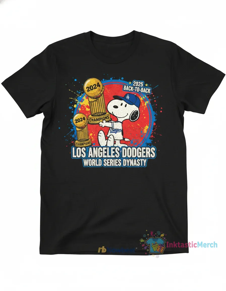 Snoopy x Los Angeles Dodgers World Series Champions 2024 back to back 2025 ornament 1 Snoopy x Los Angeles Dodgers World Series Champions 2024 back to back 2025 ornament