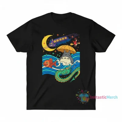Spirited Away, Ponyo, My Neighbor Totoro, Catbus, Kiki's Delivery Service T-Shirt