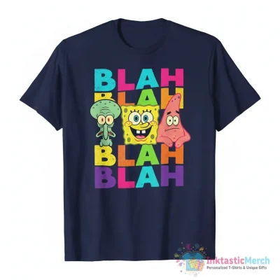 "SpongeBob SquarePants Blah Blah Blah Sea Creature Funny Face" Essential T-Shirt for Sale by FifthSun - High Quality Printed T-Shirt