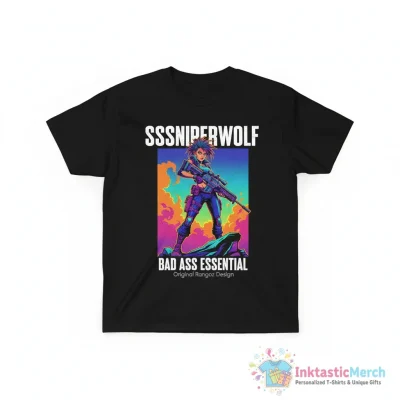 "sssniperwolf - bad ass Essential" Essential T-Shirt for Sale by Rangoz - High Quality Printed T-Shirt