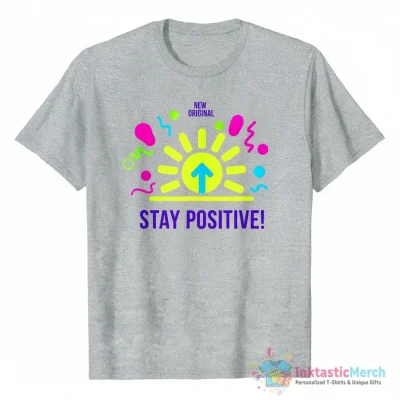"Stay Positive" Essential T-Shirt for Sale by stevenrhodes - High Quality Printed T-Shirt