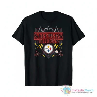Steelers Things Pittsburgh Steelers x Stranger Thing Ornament - High Quality Printed T-Shirt