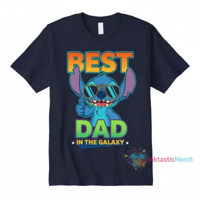 Stitch Dad Fathers Day" Essential T-Shirt