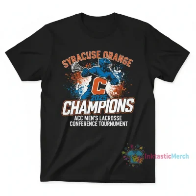 Syracuse Orange 2025 ACC Men's Lacrosse Champions T-Shirt - Official Tournament Gear