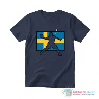 Table Tennis With Sweden Flag Essential T-Shirt