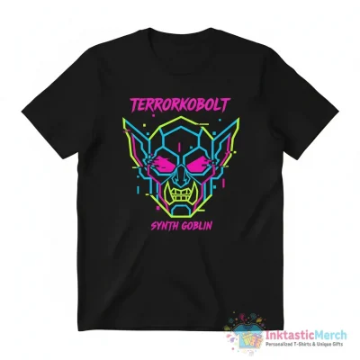 "Terrorkobolt - Terror Goblin - synthwave cyberpunk" Essential T-Shirt for Sale by GlitchGrotesque - High Quality Printed T-Shirt