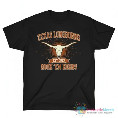 Texas Longhorns hook ’em horns est 1883 shirt - High Quality Printed T-Shirt