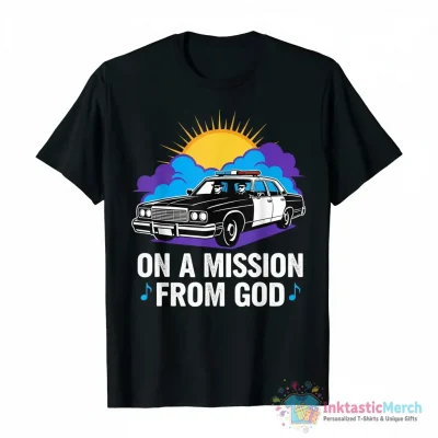 The Blues Brothers on a mission from God shirt - High Quality Printed T-Shirt