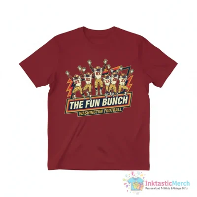 The Fun Bunch Washington Redskins football shirt - High Quality Printed T-Shirt