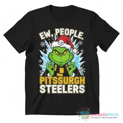 The Grinch Pittsburgh Steelers EW People NFL Christmas shirt - High Quality Printed T-Shirt