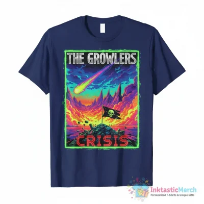 The Growlers CRISIS graphic shirt - High Quality Printed T-Shirt