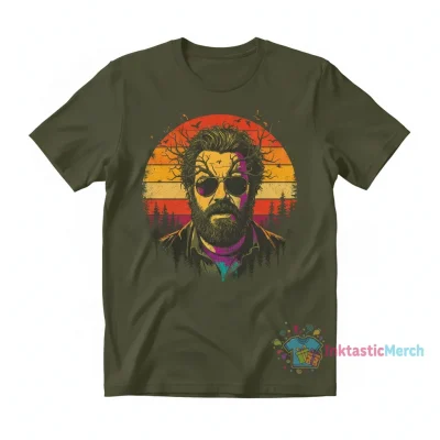 The Hangover Alan Human Tree Dark Khaki Shirt