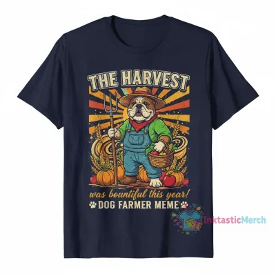 The Harvest Was Bountiful This Year Dog Farmer Meme" Active T-Shirt