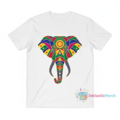 The intricate Thai-style elephant tattoo on his forearm was a masterpiece of artistry, with its ornate patterns and vibrant colors telling a captivating story of culture and symbolism. Essential T-Sh