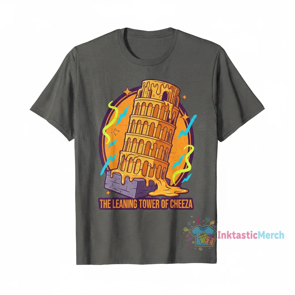 The Leaning Tower of Cheeza" Essential T-Shirt 1 The Leaning Tower of Cheeza" Essential T-Shirt