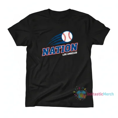 The Nation Los Angeles Dodgers Parody Logo T-Shirt