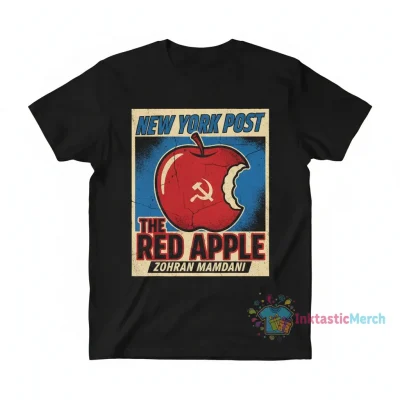 The Red Apple Zohran Mamdani New York Post T-Shirt