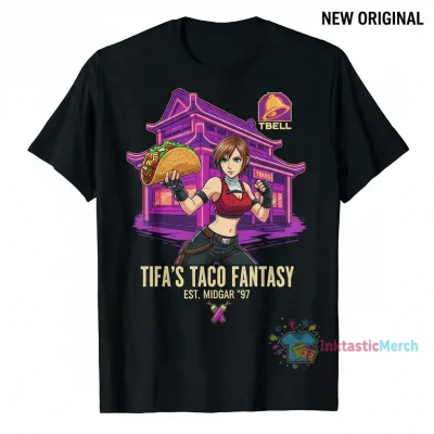 Tifa Lockhart Final Fantasy VII x Taco Bell Graphic Vintage Tee