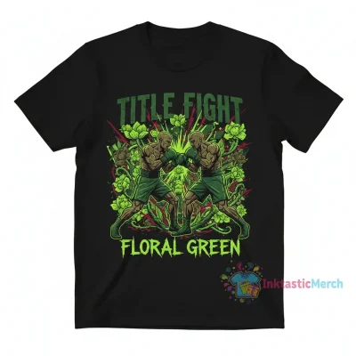 Title Fight Floral Green T-Shirt