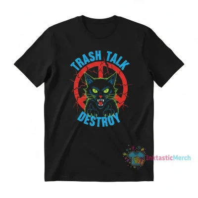 Trash Talk Destroy Cat T-Shirt