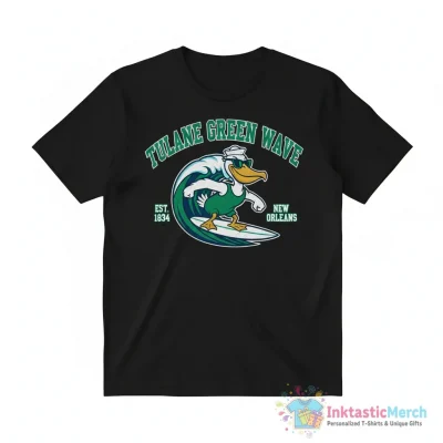 Tulane Green Wave 1834 New Orleans mascot shirt - High Quality Printed T-Shirt