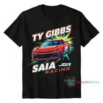 Ty Gibbs Joe Gibbs Racing Team Collection Saia Car Tee