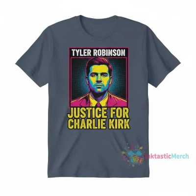 Tyler Robinson Mugshot Justice For Charlie Kirk shirt