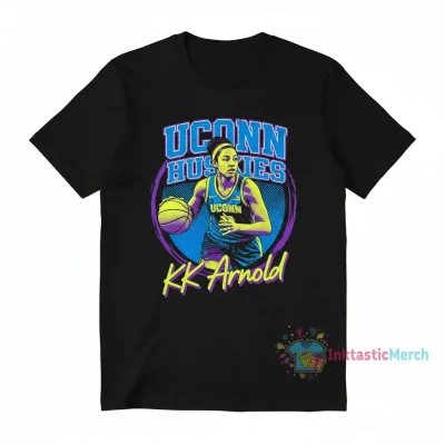 UConn Huskies KK Arnold Portrait Signature T-Shirt