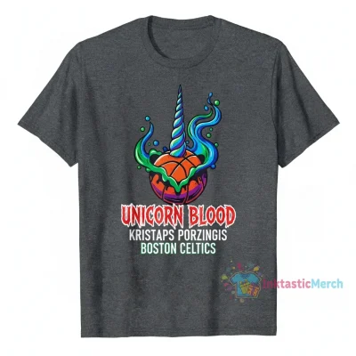 Unicorn Blood Kristaps Porzingis Boston Celtics T-Shirt