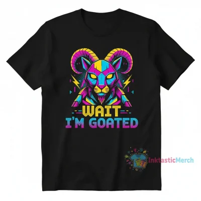 Wait I'm Goated Cat T-Shirt - Funny Meme Shirt