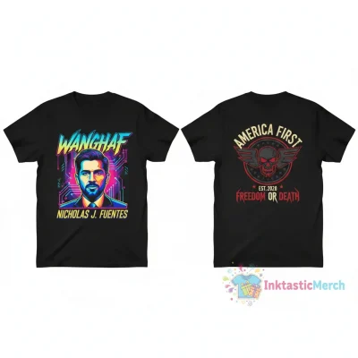 Wanghaf Nicholas J. Fuentes graphic 2 sided shirt