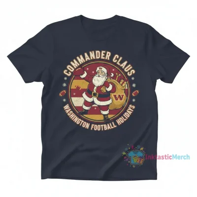 Washington Commanders Christmas Santa Sweater
