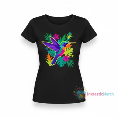 Watercolor Ecuadorian Hillstar " Fitted T-Shirt