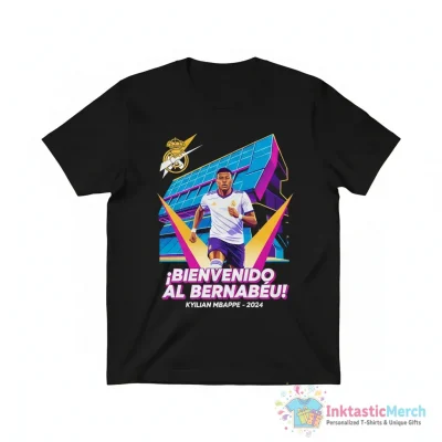 Welcome Kylian Mbappe To The Bernabeu Real Madrid shirt - High Quality Printed T-Shirt