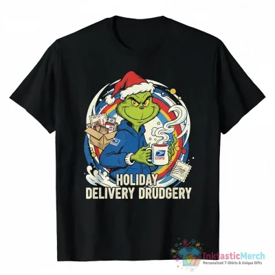 Wholesale USPS Grinch Christmas Ornament - High Quality Printed T-Shirt