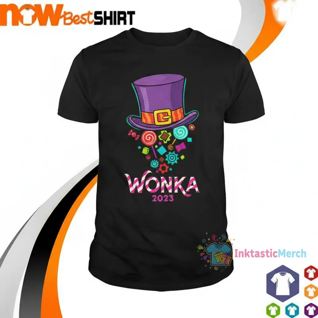Wonka 2023 Willy Wonka T-Shirt - Iconic Style & Lasting Quality 1 Wonka 2023 Willy Wonka T-Shirt - Iconic Style & Lasting Quality