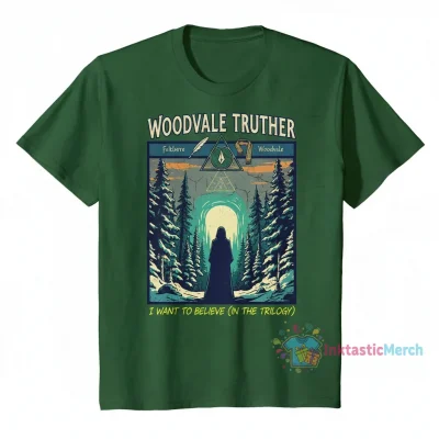 Woodvale Truther (white) - Taylor Swift folklore evermore trilogy theory album " Essential T-Shirt