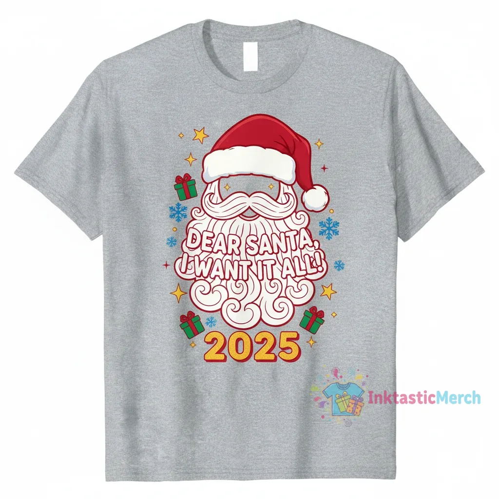 2025 Christmas: Dear Santa, I Want It All Shirt 1 2025 Christmas: Dear Santa, I Want It All Shirt