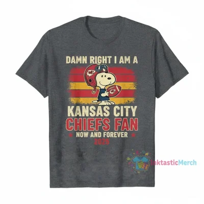 2025 Snoopy Kansas City Chiefs Fan Forever Shirt