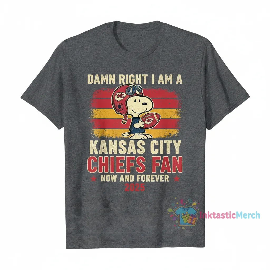 2025 Snoopy Kansas City Chiefs Fan Forever Shirt 1 2025 Snoopy Kansas City Chiefs Fan Forever Shirt