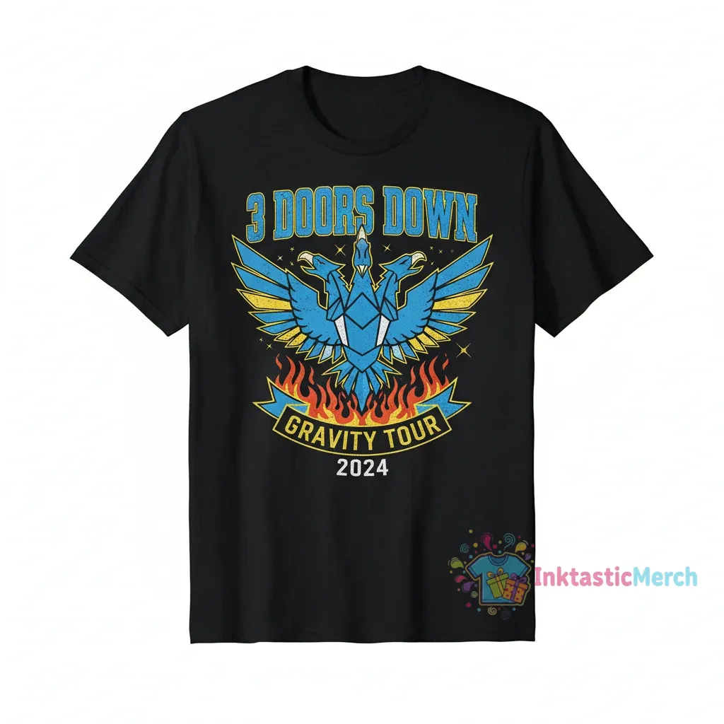 3 Doors Band Lover Down Tour T-Shirt T-Shirts Men's Heavyweight T-shirt 1 3 Doors Band Lover Down Tour T-Shirt T-Shirts Men's Heavyweight T-shirt