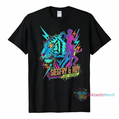 90s Siegfried & Roy Tiger T Shirt Men's Heavyweight T-shirt