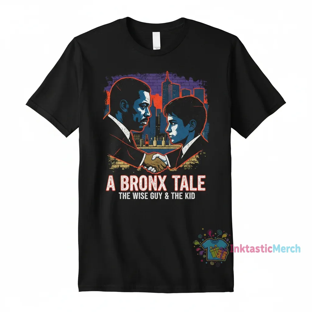 A Bronx Tale HD Art Men's Heavyweight T-Shirt - Black, Size S 1 A Bronx Tale HD Art Men's Heavyweight T-Shirt - Black, Size S