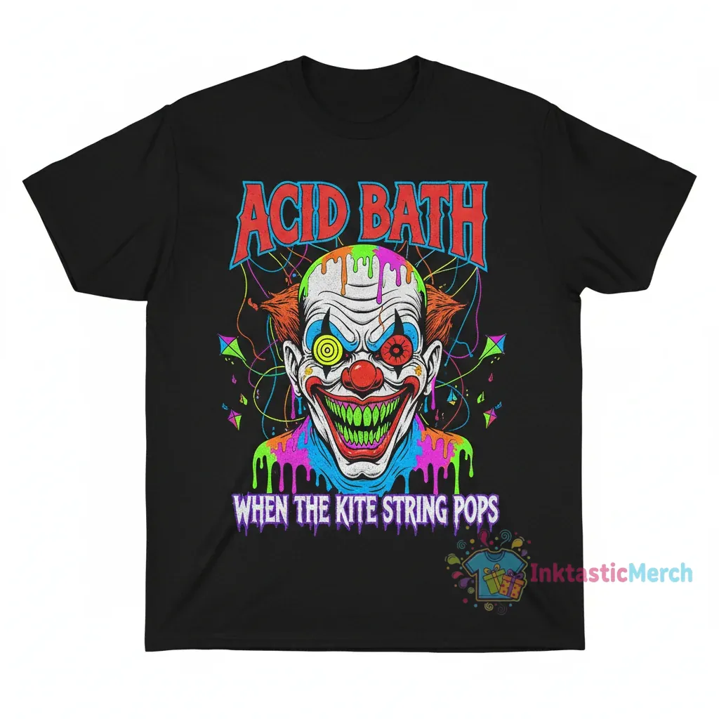 Acid Bath Kite String Clown Tee 1 Acid Bath Kite String Clown Tee