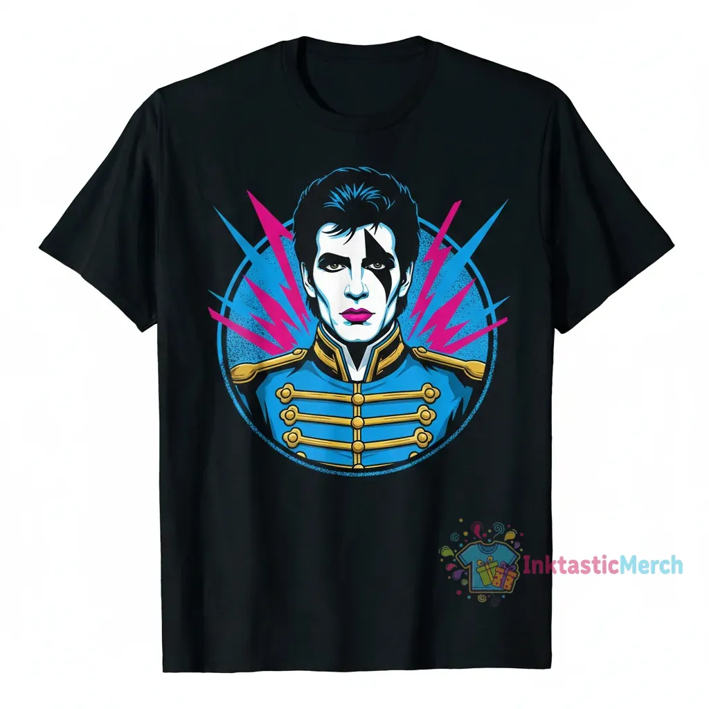 Adam Ant Men's Heavyweight T-Shirt - Black, Size S - Officially Licensed Merchandise 1 Adam Ant Men's Heavyweight T-Shirt - Black, Size S - Officially Licensed Merchandise