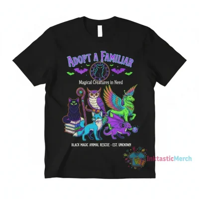 Black Magic Animal Rescue T-Shirt: Adopt a Familiar