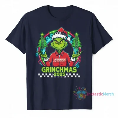 Advance Auto Parts Grinchmas Christmas 2025 "Grinch is Coming" T-Shirt